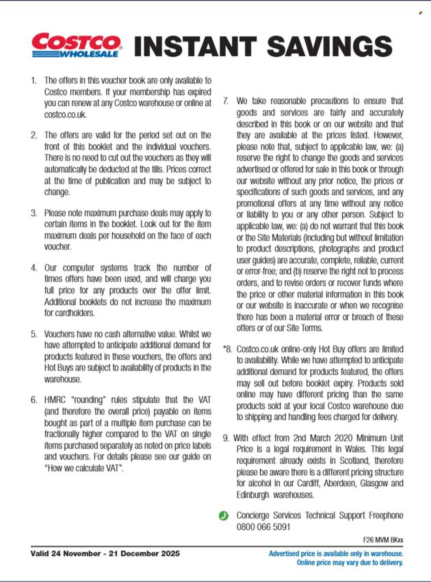 Costco leaflet from 24 November to 21 December 2025 - Catalogue Page 47