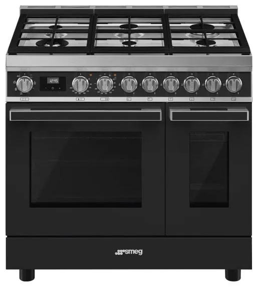 Smeg CPF92GMA 90cm Portofino Dual Fuel Range Cooker - Anthracite