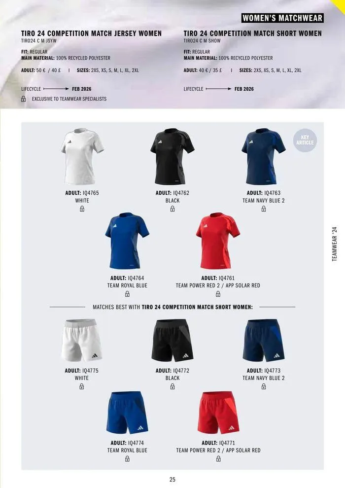 Adidas Teamwear 2024 from 11 March to 31 December 2024 - Catalogue Page 25