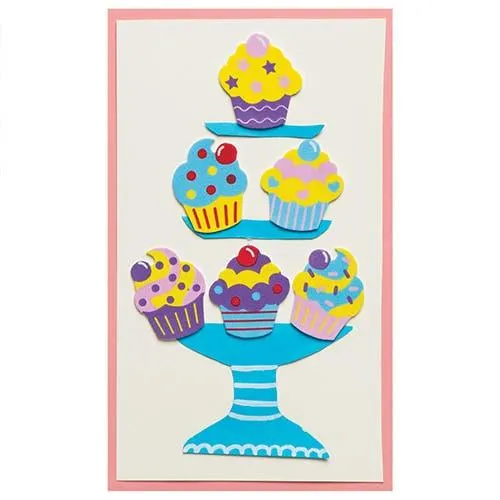 Cupcake Foam Stickers
