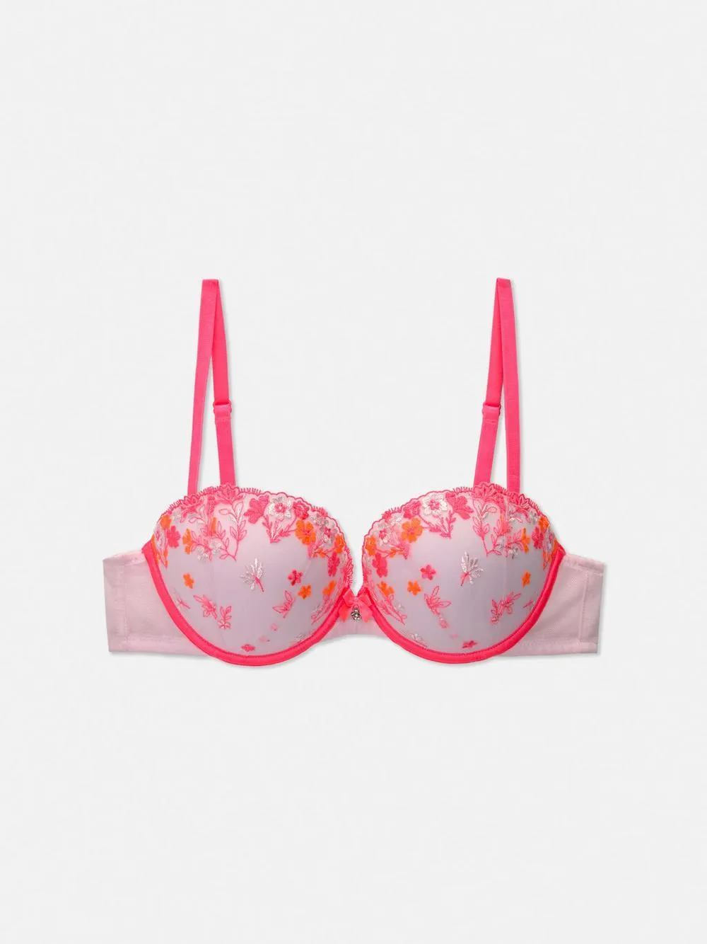 Neon Daisy Push Up Bra
