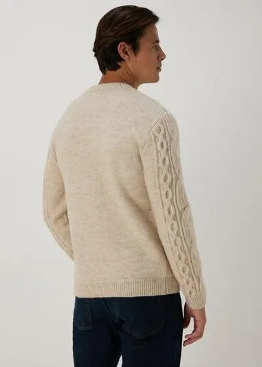 Ecru Cable Knit Jumper