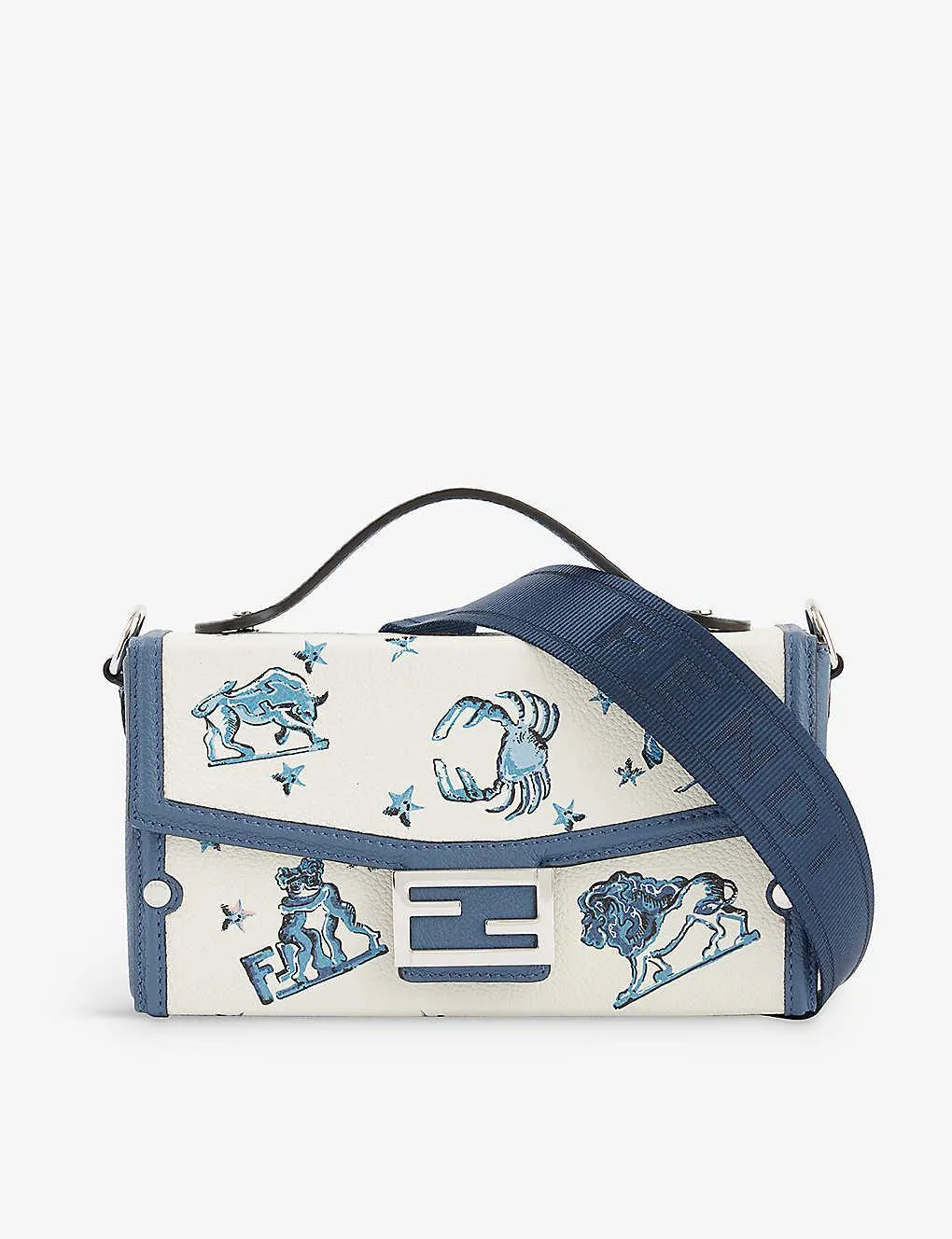 Baguette leather cross-body bag