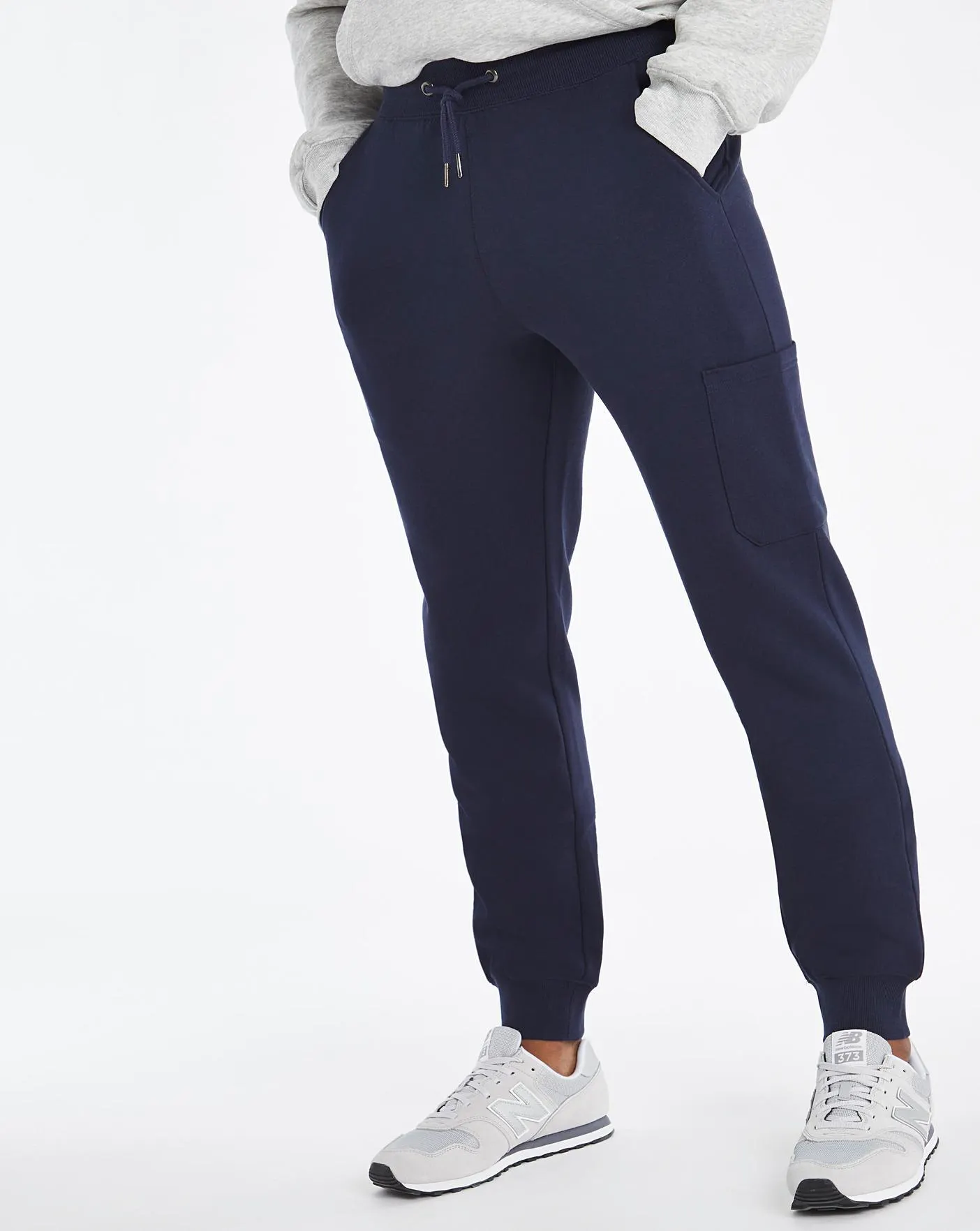 Navy Cuffed Cargo Joggers
