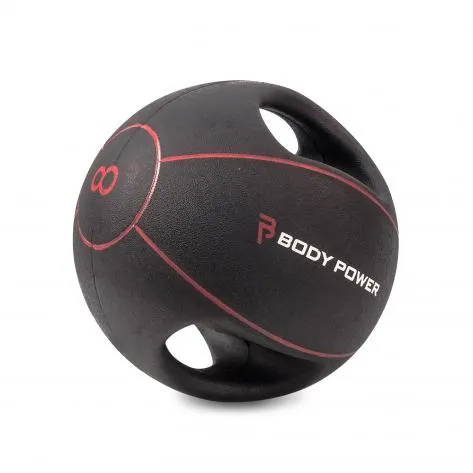 Body Power 8kg Double Grip Medicine Ball - Northampton Ex-Display Product