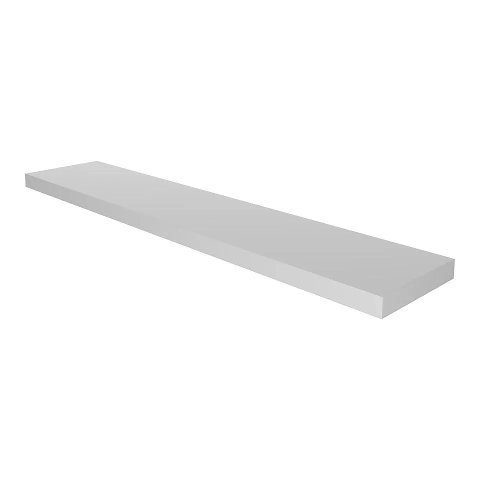 Floating Shelf - White Matt -1200 x 240 x 38mm