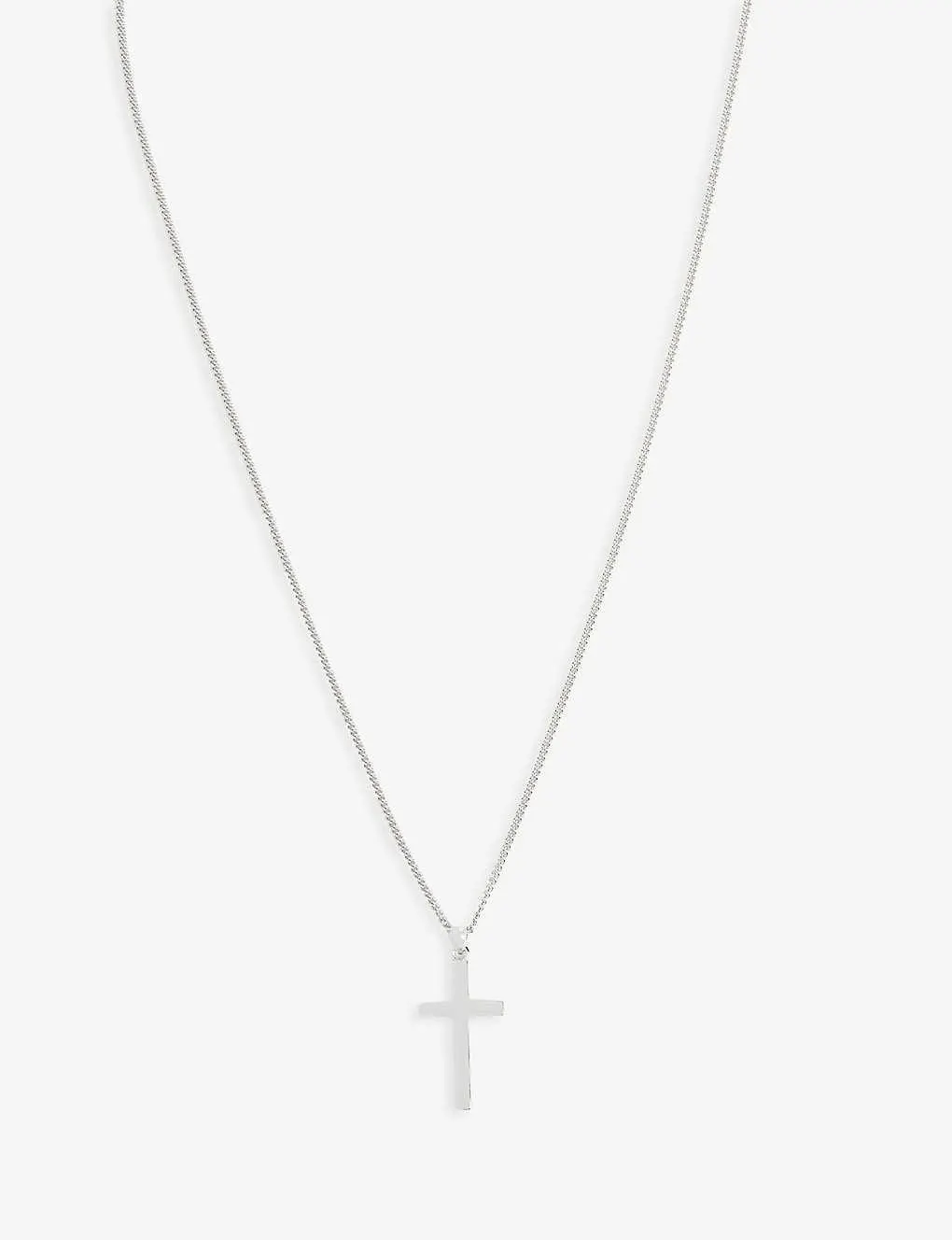 Cross silver necklace