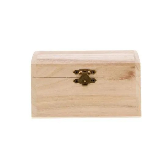 1893 Crafts Curved Wooden Chest