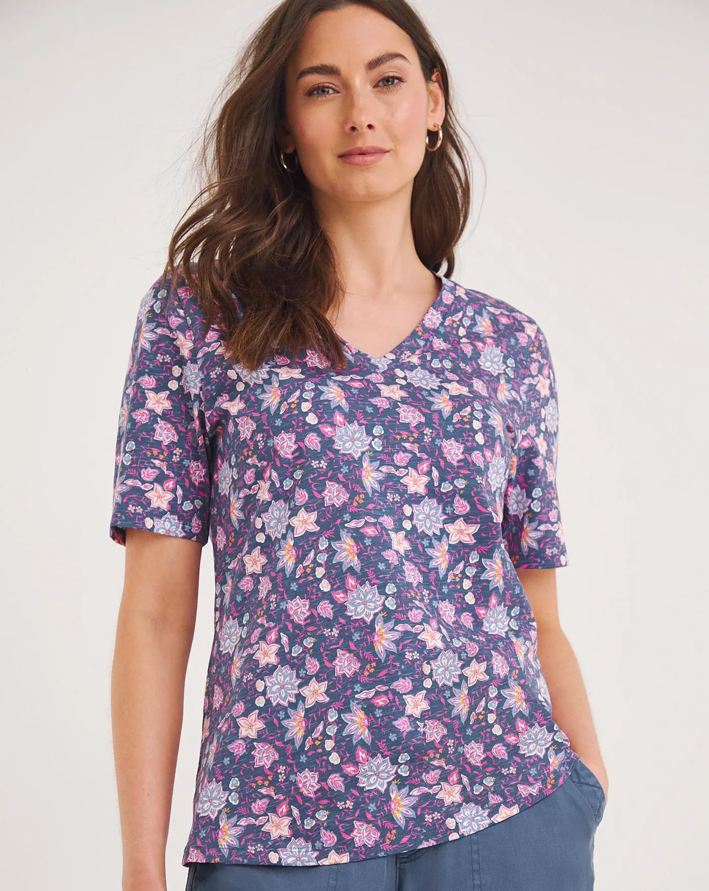 Julipa V Neck Jersey T-Shirt