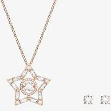 Stella Rose Gold Tone Plated Crystal Jewellery Set 5622730