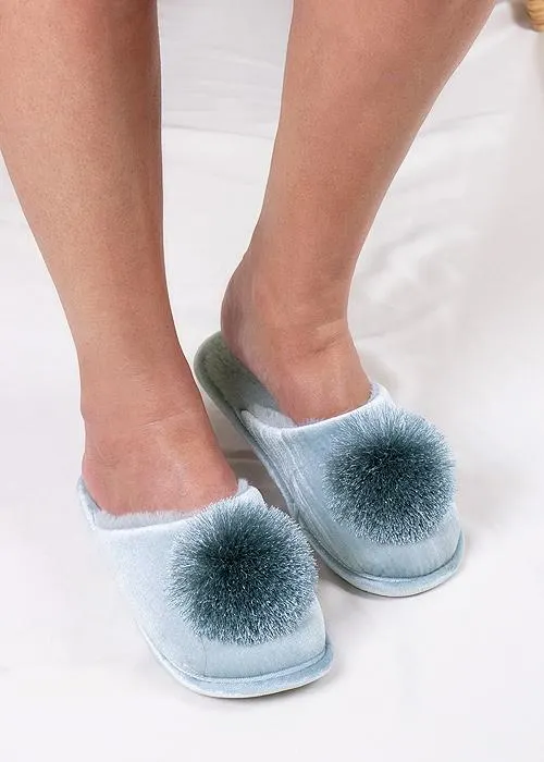 Pretty You London Coco Duck Egg Slippers