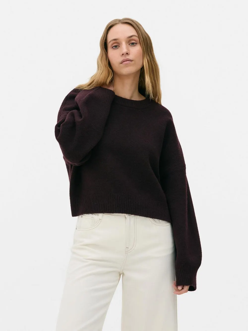 Maglione corto comodo