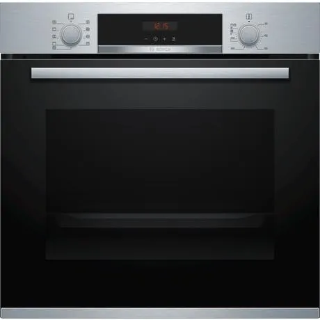 Bosch HBS573BS0B 59.4cm Built In Electric Single Oven with 3D Hot Air - Stainless Steel