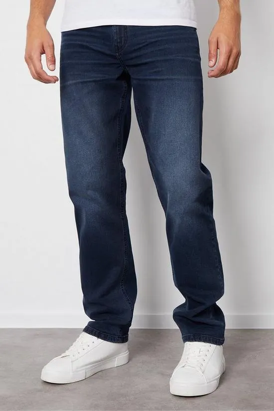 'Canterbury' Straight Fit Jeans With Stretch