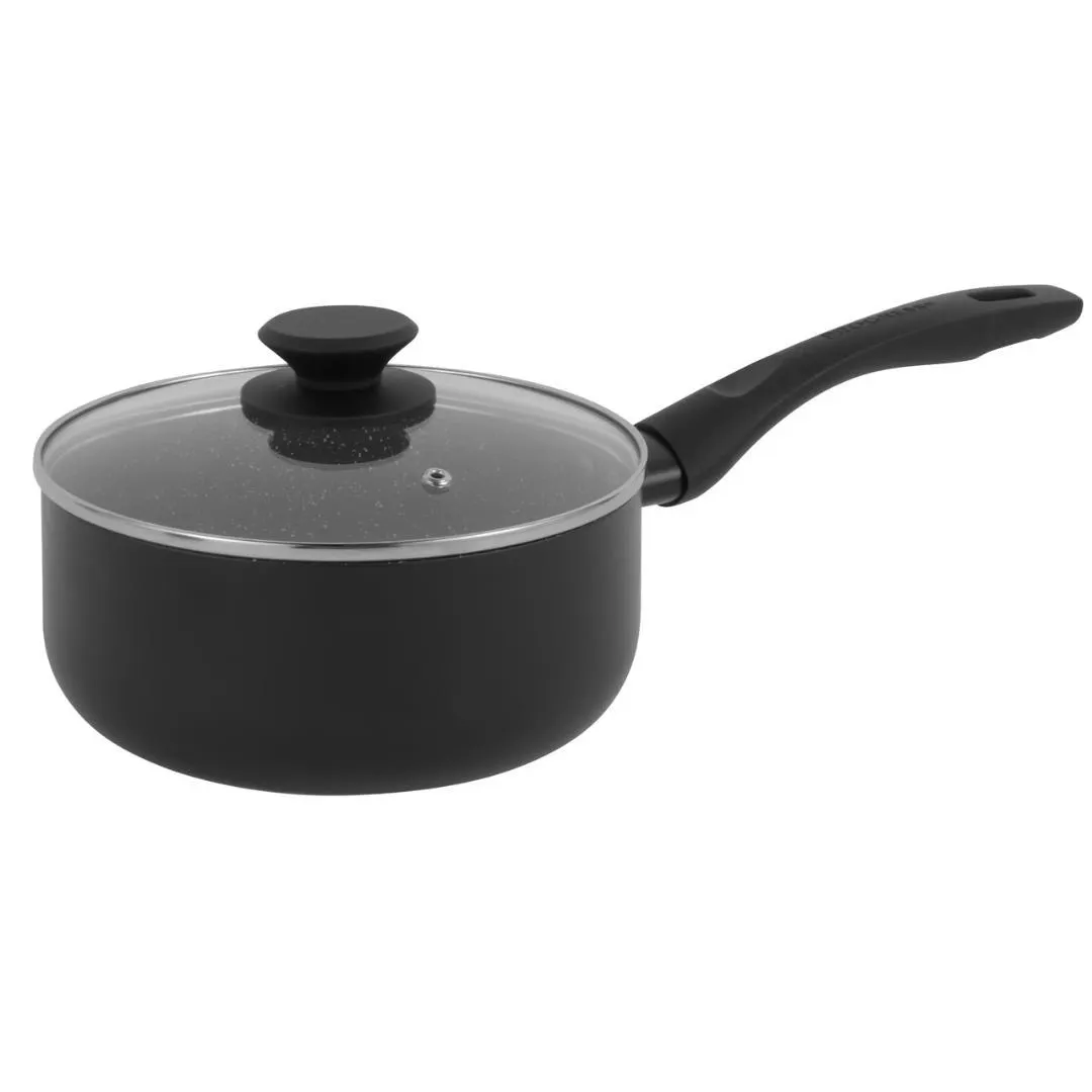 BW12907EU7 Progress Marble Ceramic 16cm Non-Stick Saucepan With Lid