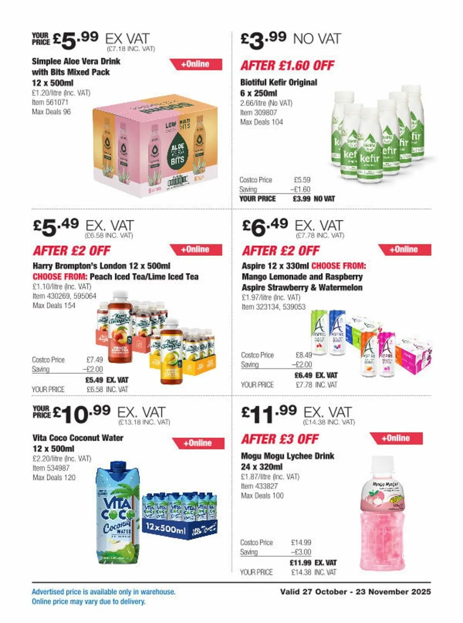 Costco leaflet from 27 October to 23 November 2025 - Catalogue Page 14