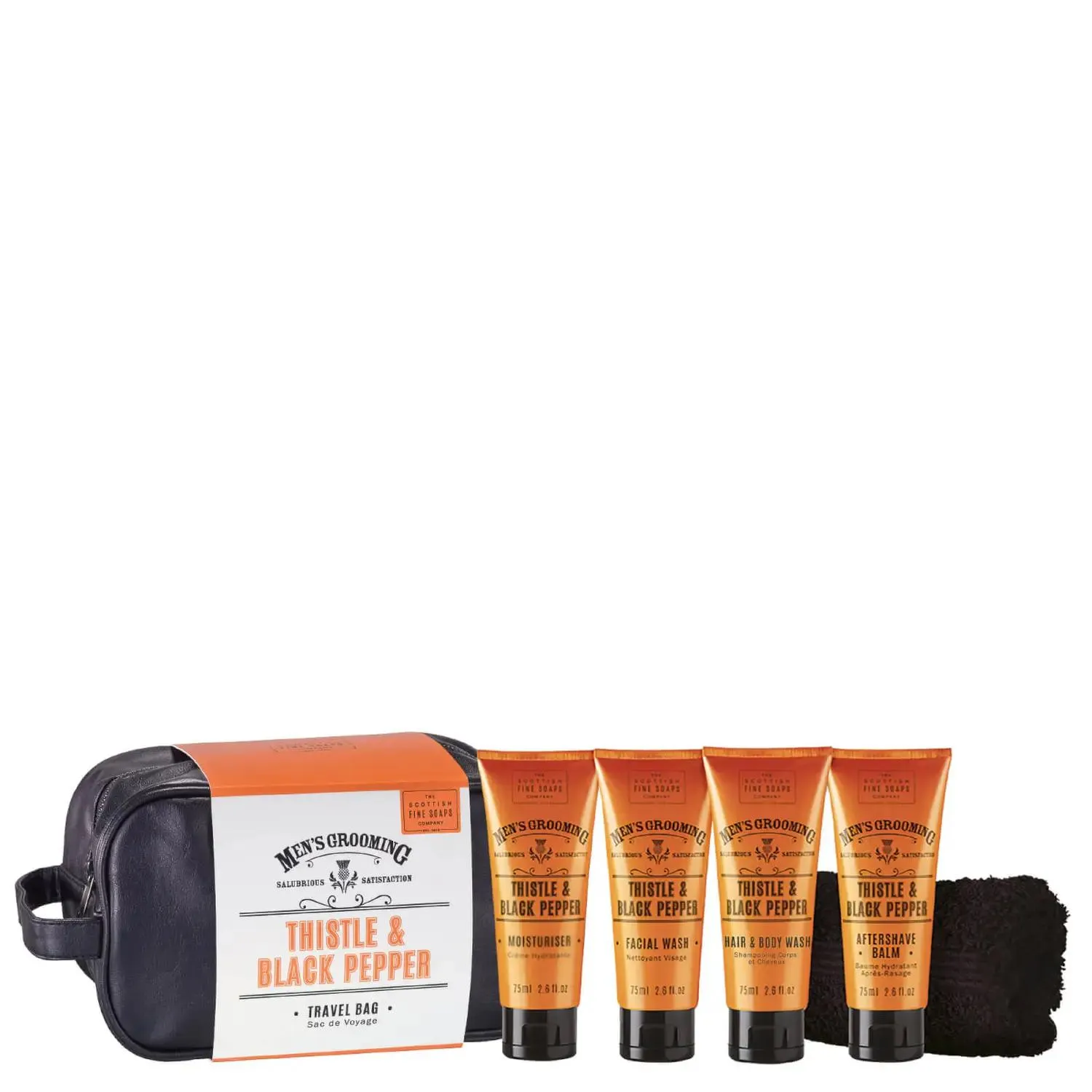 The Scottish Fine Soaps Company Men's Grooming Thistle & Black Pepper Travel Bag