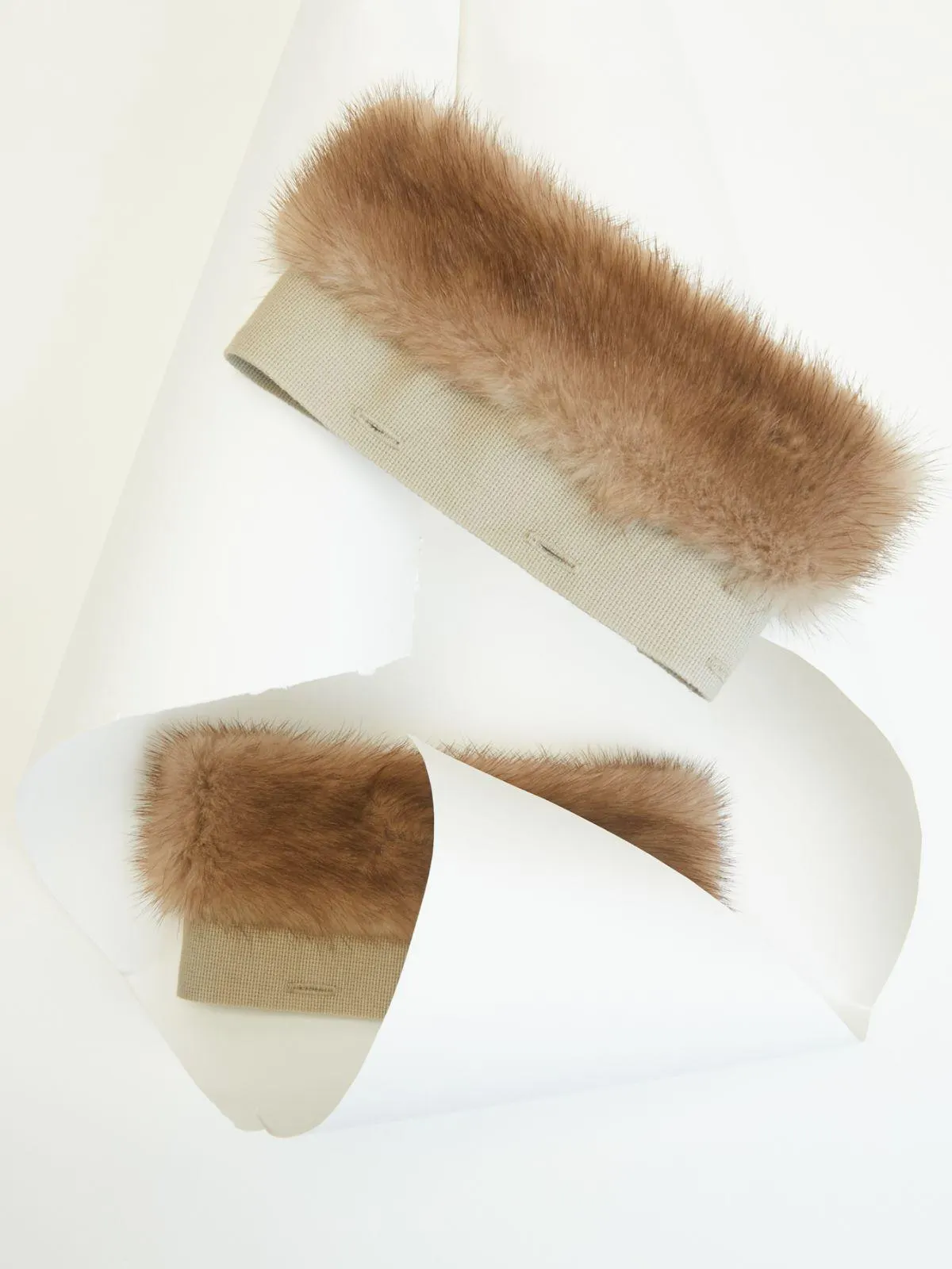 Mink cuffs