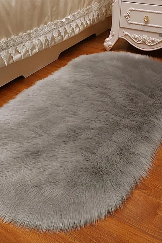 60Cm*120Cm Deacon Handmade Shag Cowhide Grey Rug