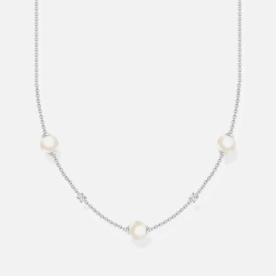 THOMAS SABO Women's Multi Pearl Necklace - Silver