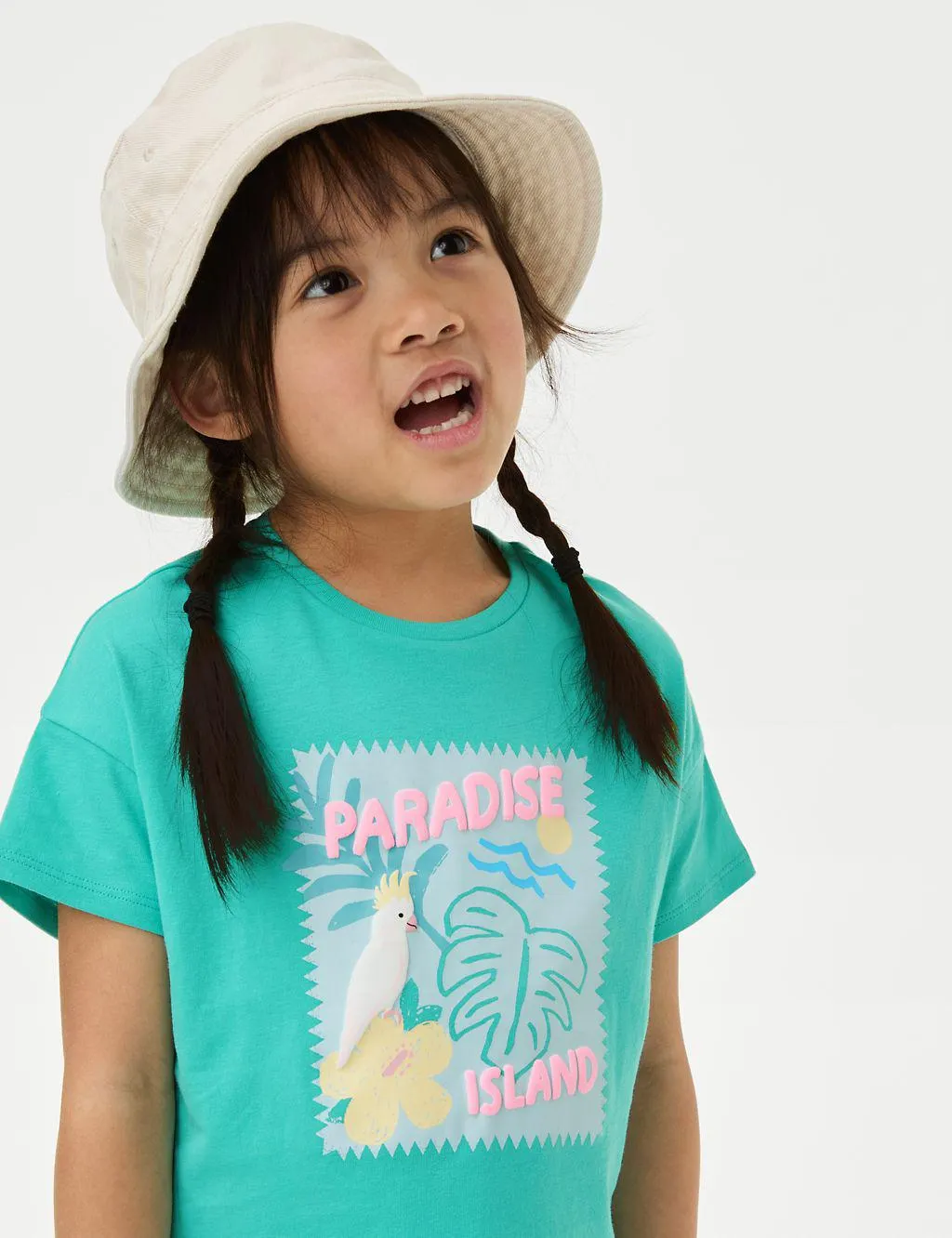 Pure Cotton Slogan T-Shirt (2-8 Yrs)