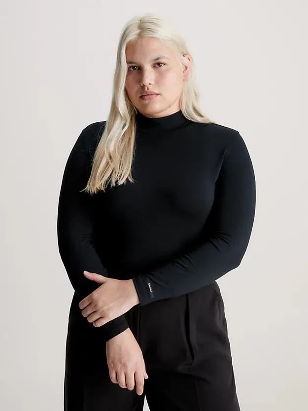 Slim Modal Mock Neck Top