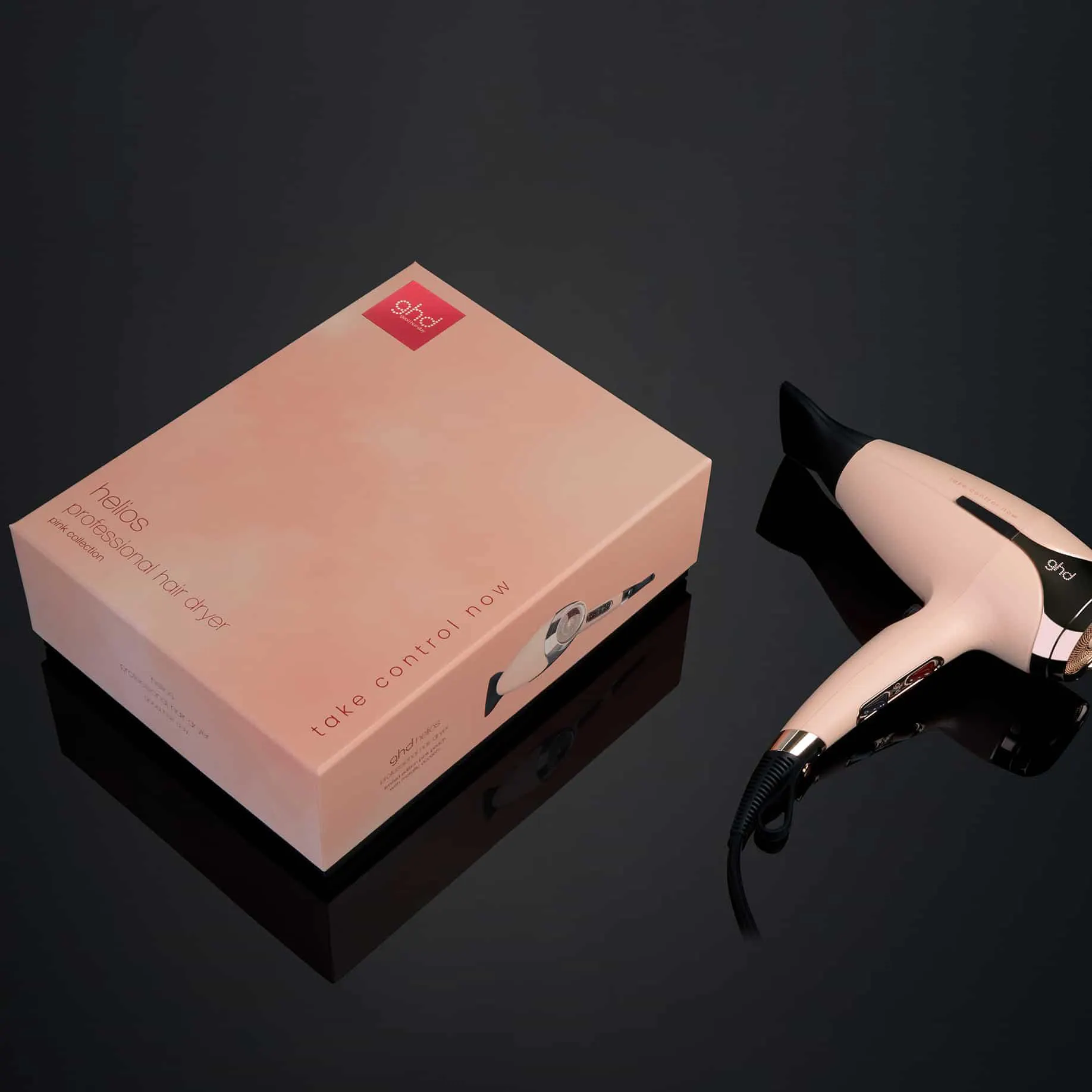 GHD HELIOS™ PROFESSIONAL HAIR DRYER IN PINK PEACH