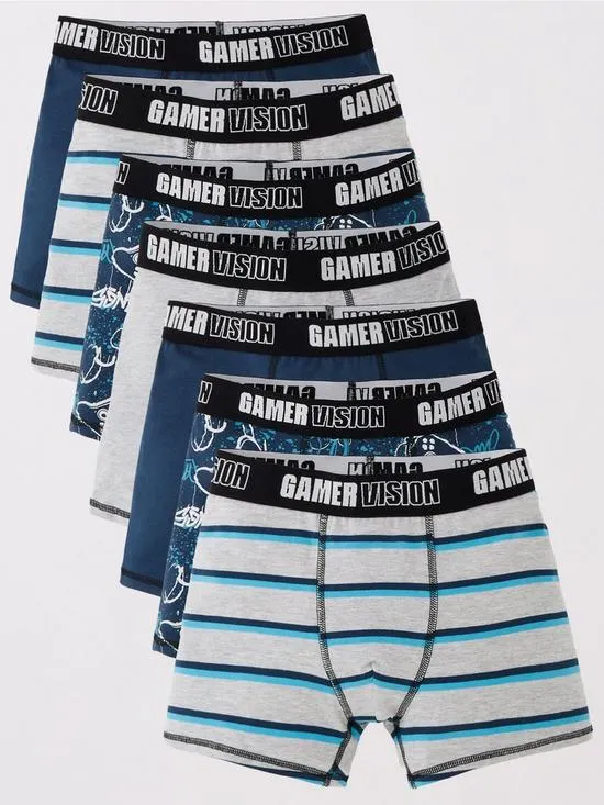 Boys Gaming Trunks (7 Pack) - Multi