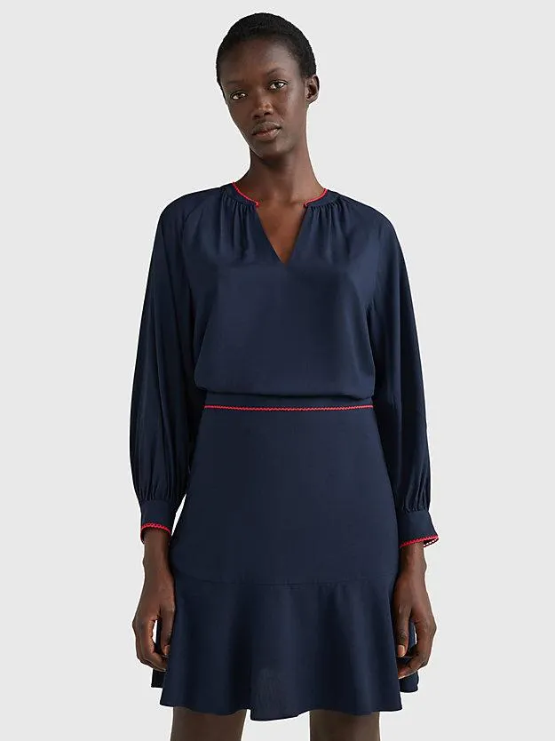 Raglan Sleeve Relaxed Fit Blouse