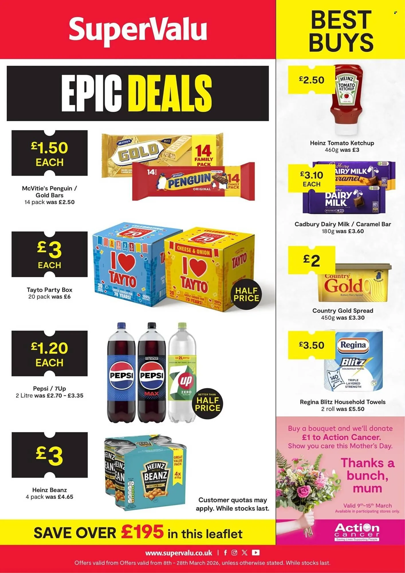 SuperValu leaflet from 8 March to 28 March 2026 - Catalogue Page 1