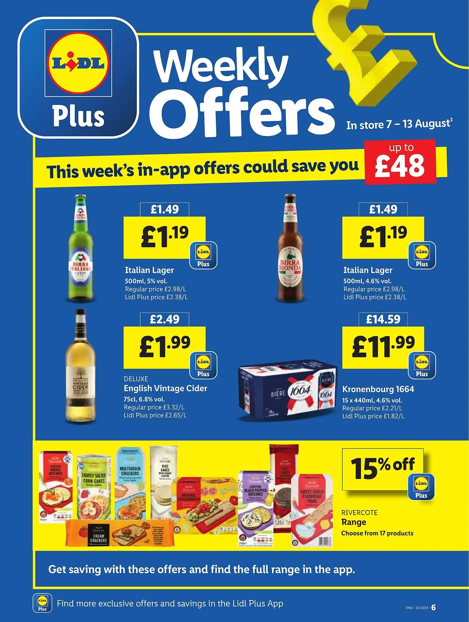 Lidl leaflet from 7 August to 13 August 2025 - Catalogue Page 6