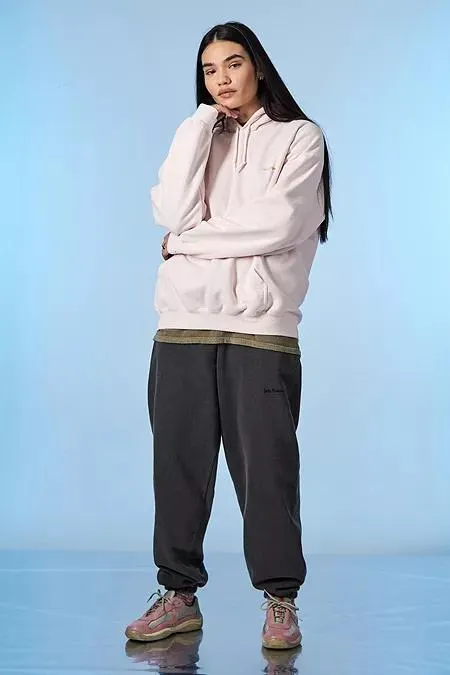 iets frans... Overdyed Black Joggers