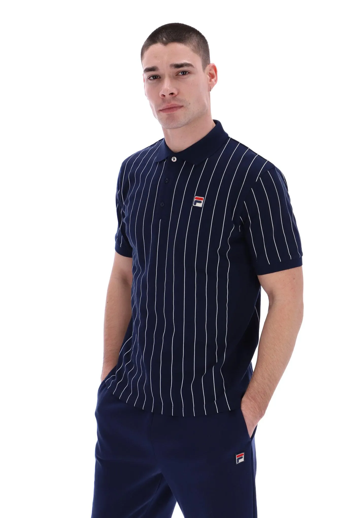 Evo Yarn Dye Pin Stripe Polo