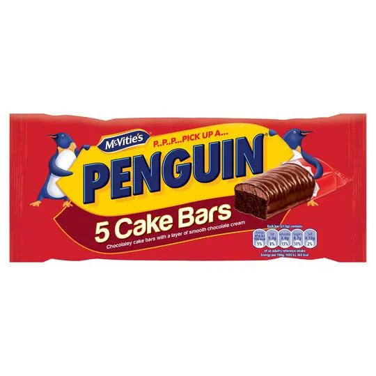 McVitie's Penguin Chocolate Cake Bars 5 Pack