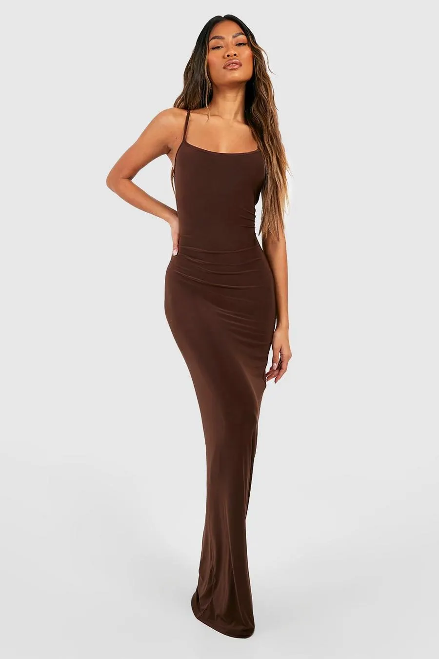 Premium Heavy Weight Slinky Maxi Dress