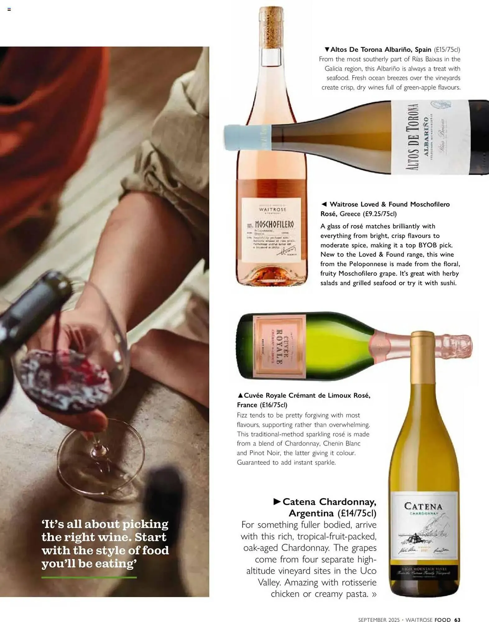 Waitrose leaflet from 1 September to 1 October 2025 - Catalogue Page 63