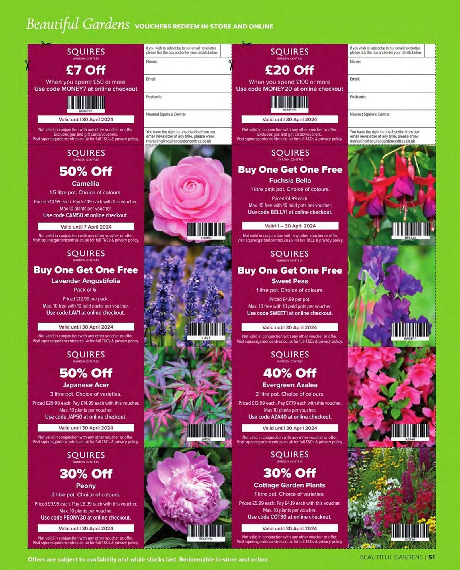 Squires Garden Centres leaflet from 1 March to 31 May 2024 - Catalogue Page 51