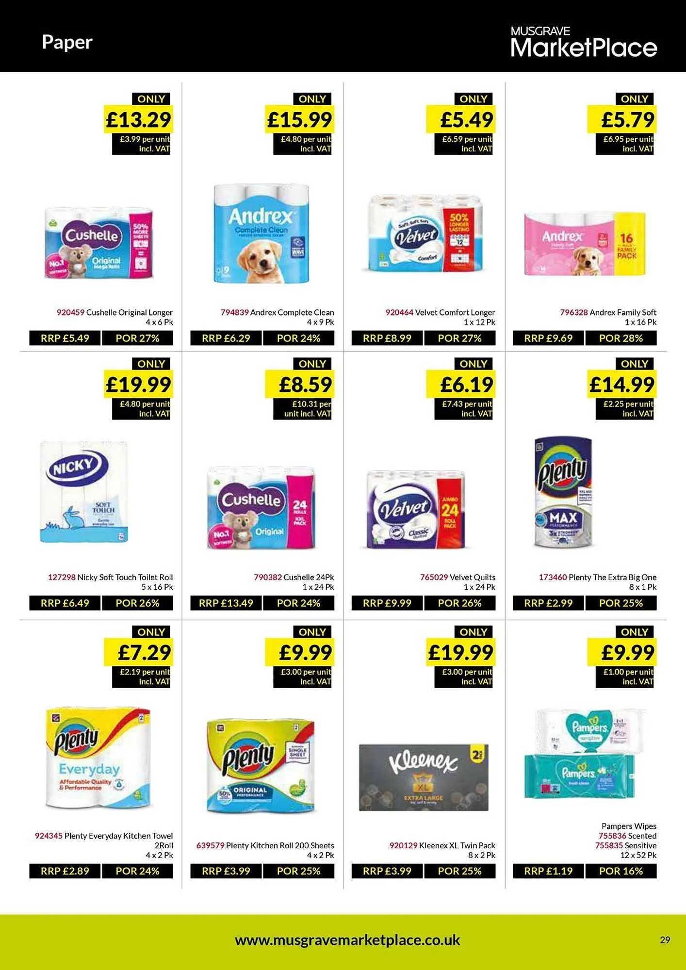 Musgrave MarketPlace leaflet from 1 April to 20 April 2025 - Catalogue Page 29