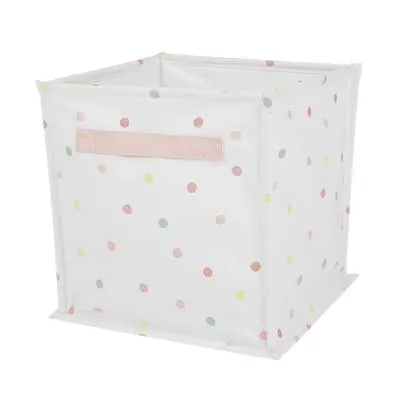 Canvas Storage Cube, Pastel Spot