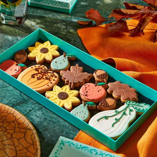 Autumn's Harvest Iced Biscuits