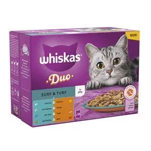 Whiskas 1+ Duo Surf & Turf In Jelly Multipack