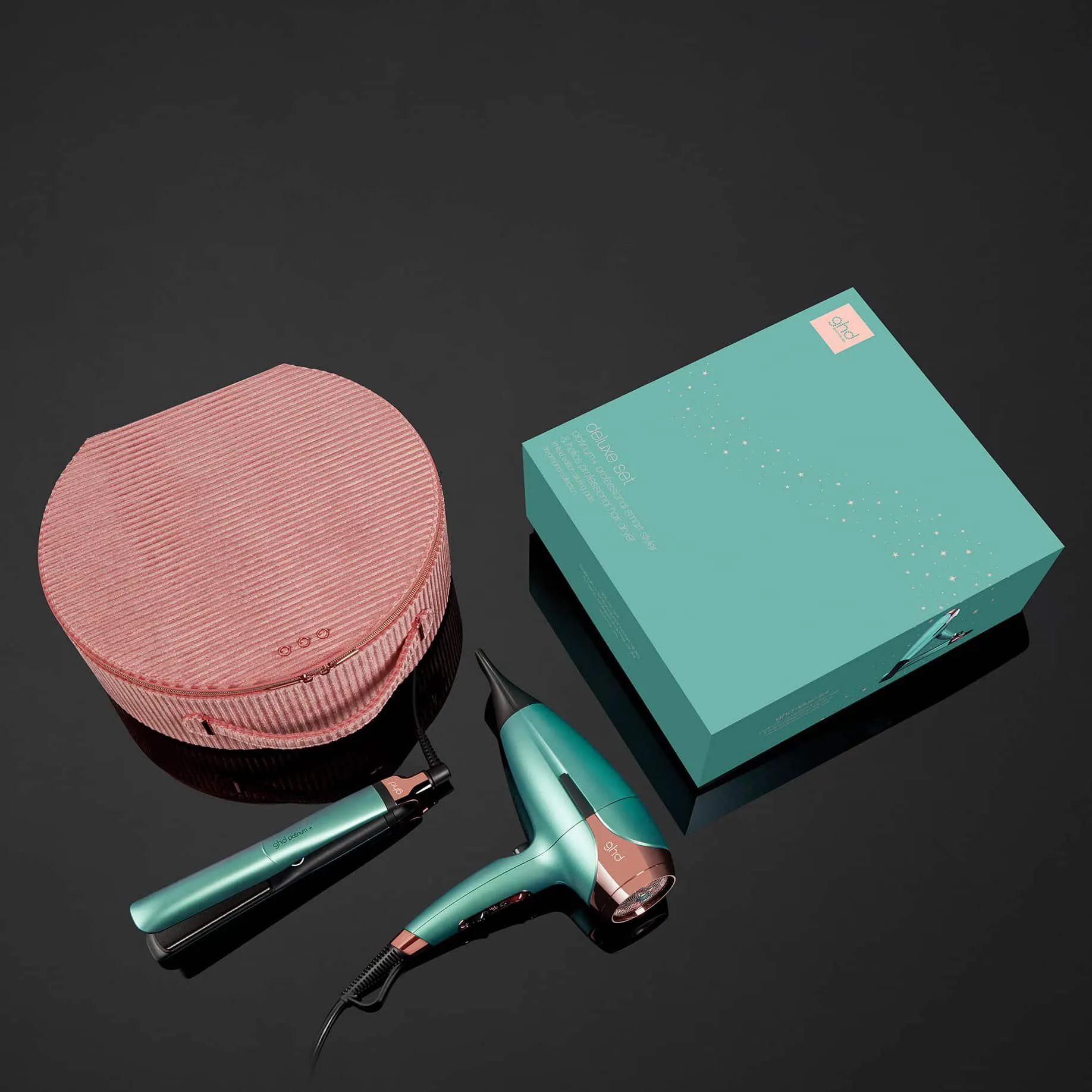 GHD DELUXE GIFT SET IN ALLURING JADE