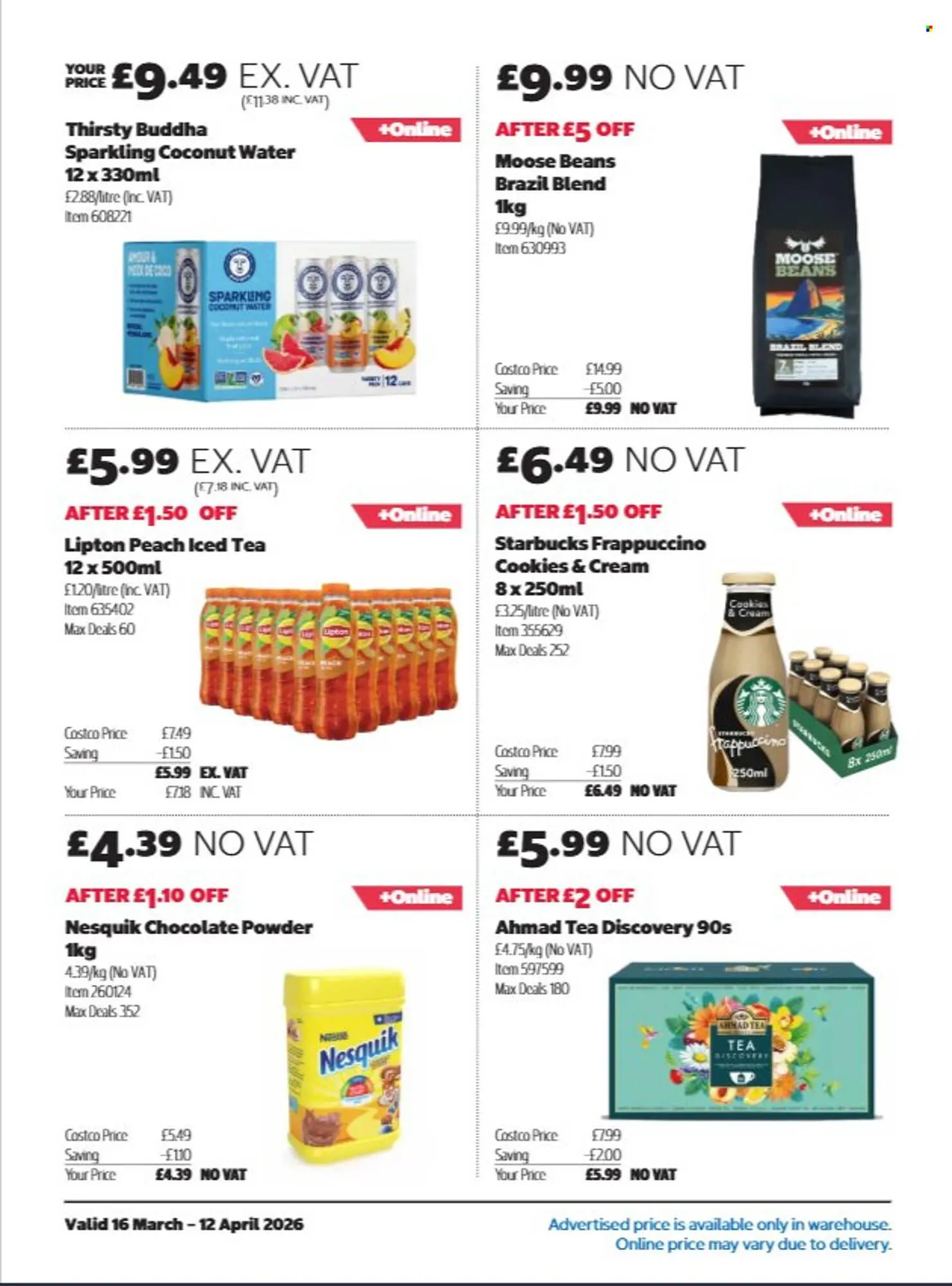 Costco leaflet from 16 March to 12 April 2026 - Catalogue Page 12