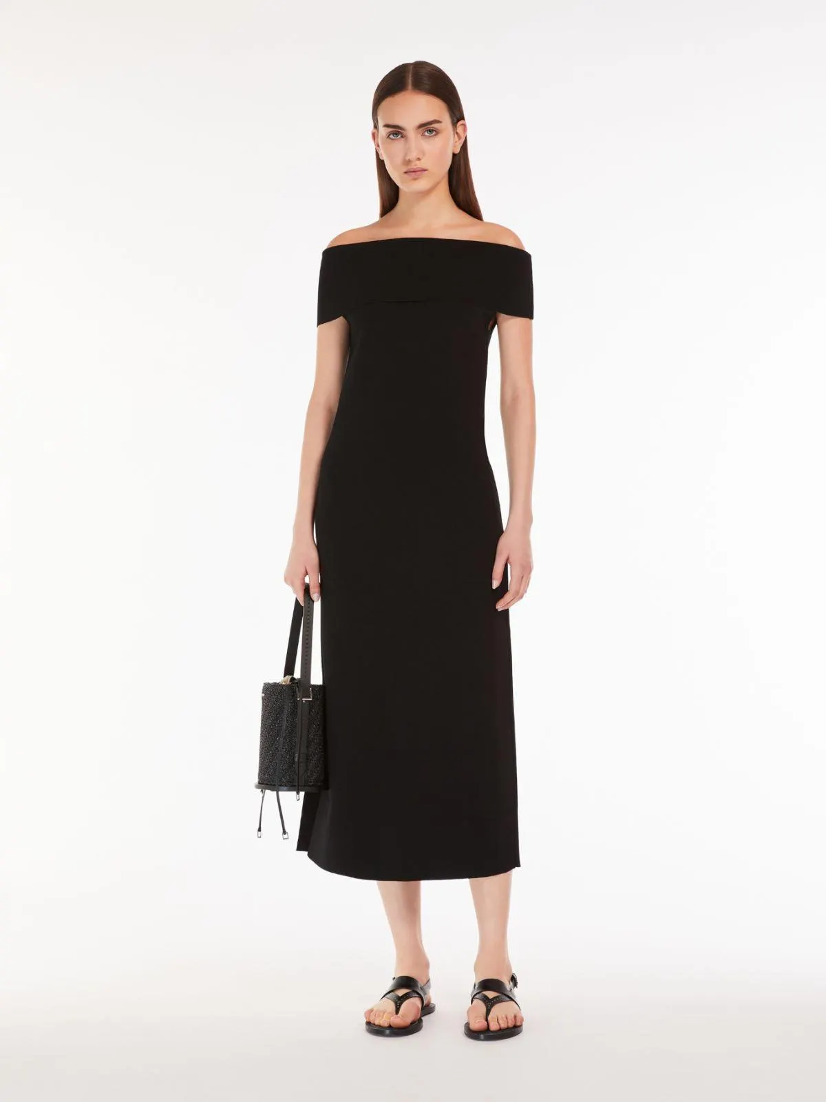 Strickkleid in Slim Fit aus Viskose