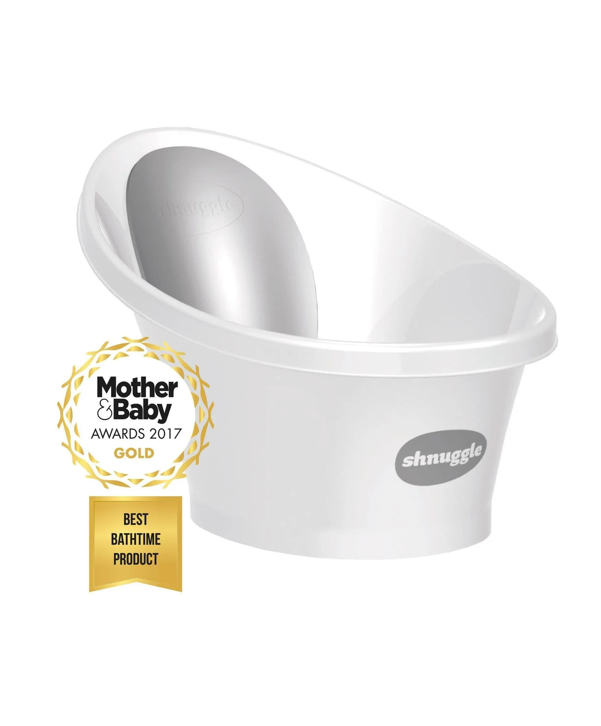 Shnuggle Newborn Baby Bath - White