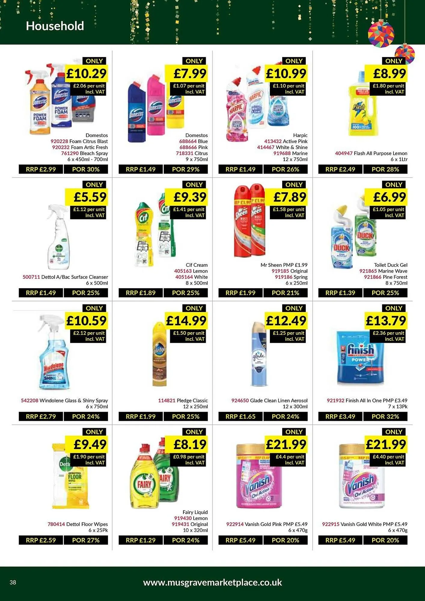 Musgrave MarketPlace leaflet from 8 December to 4 January 2026 - Catalogue Page 38