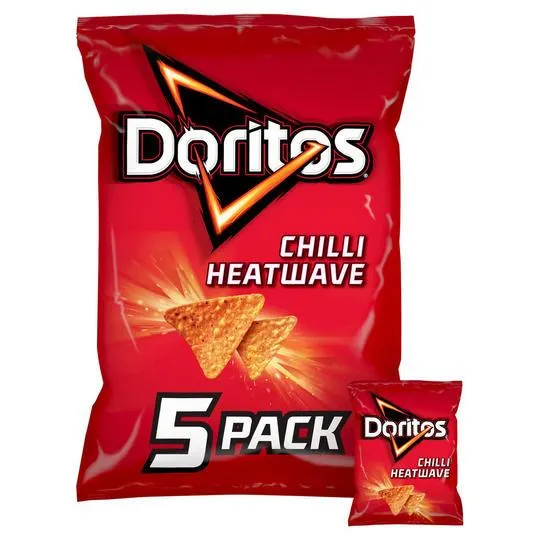 Doritos Chilli Heatwave Multipack Tortilla Chips Crisps 5 x 30g