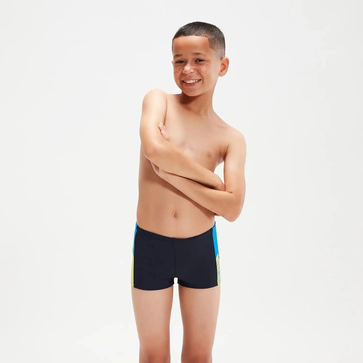 Boy's Dive Aquashorts Navy/Yellow