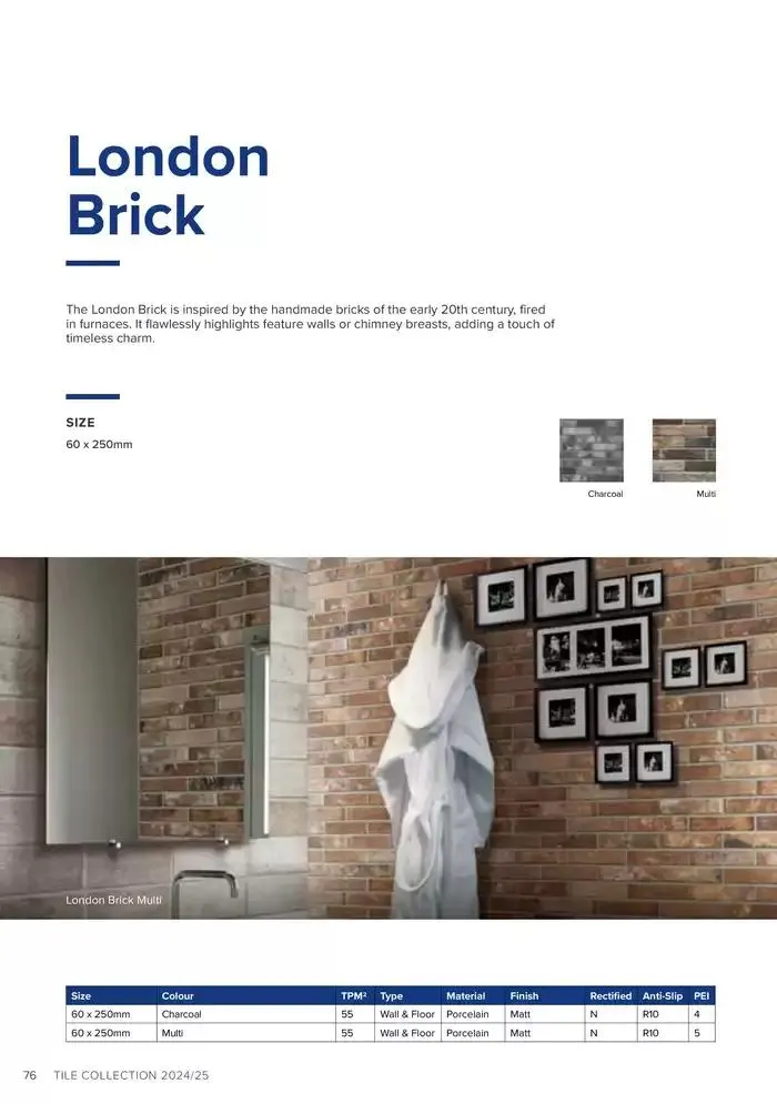 Tile Collection  from 14 January to 31 May 2025 - Catalogue Page 76
