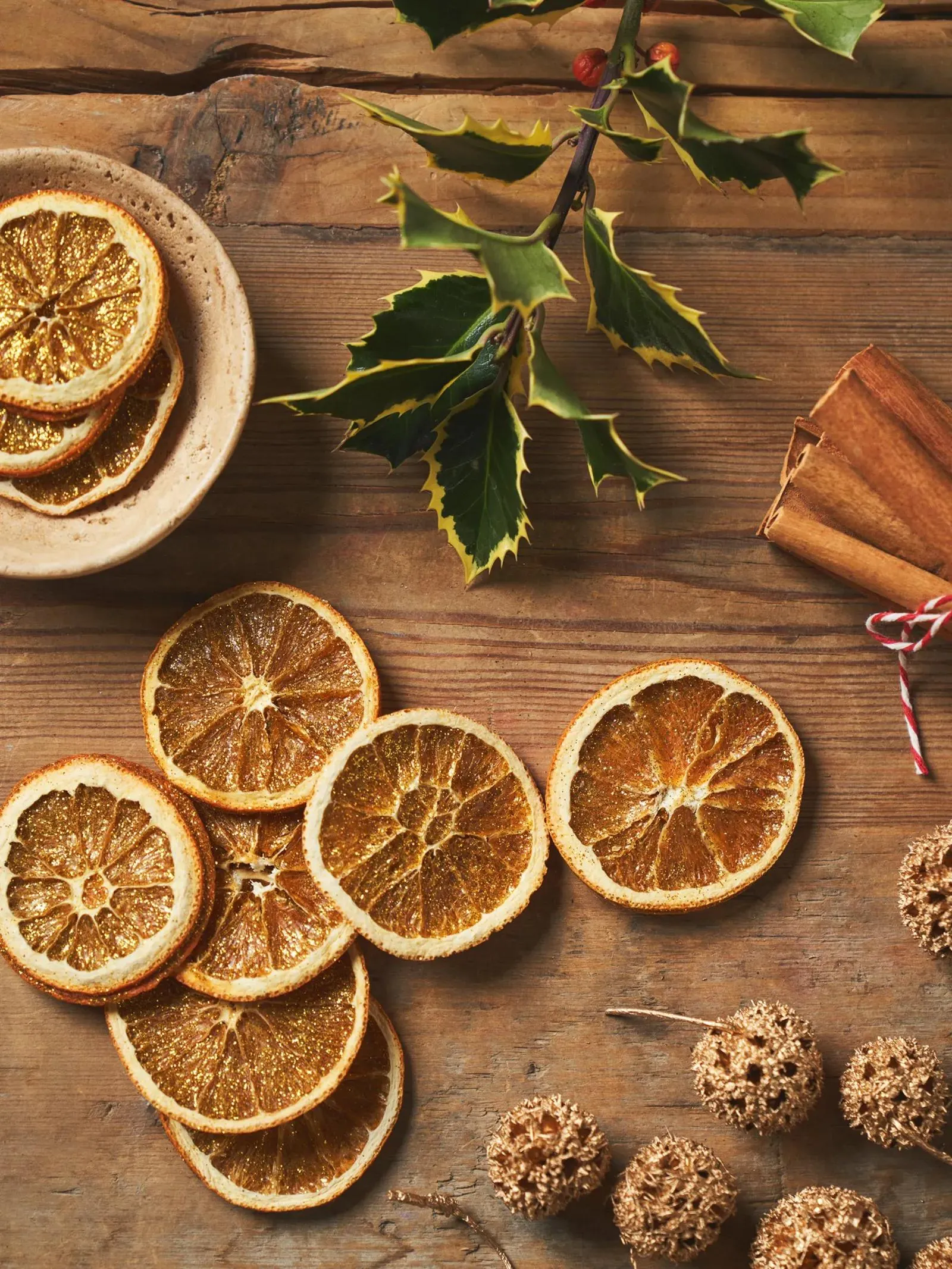 Gedroogde sinaasappelschijfjes